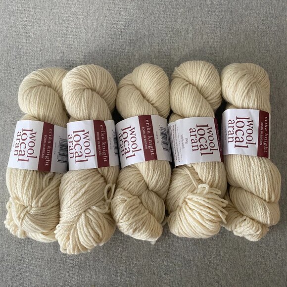 NWT Erika Knight Wool Local Aran Colour 803 Fairfax Ecru Lot of 5 - Picture 1 of 16